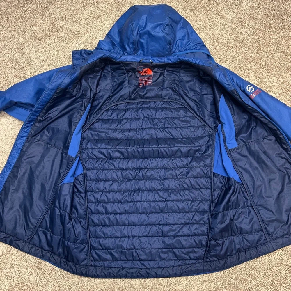 The North Face Summit Series DNP Jacket Men Size Small Snorkel Blue Primaloft